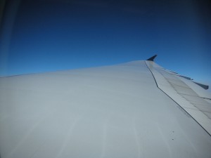 メインデッキから見たA380主翼