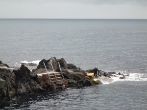 静かだった秋の浜