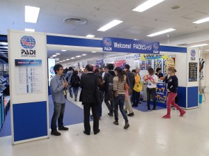 PADIの大ブース