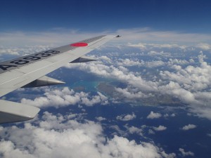 飛行機から見た宮古島