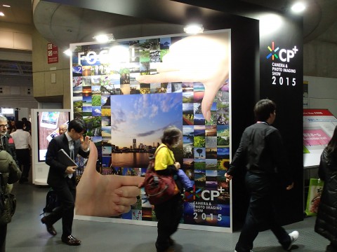 入場口のディスプレイ。CP+のロゴも見慣れたものになりました。